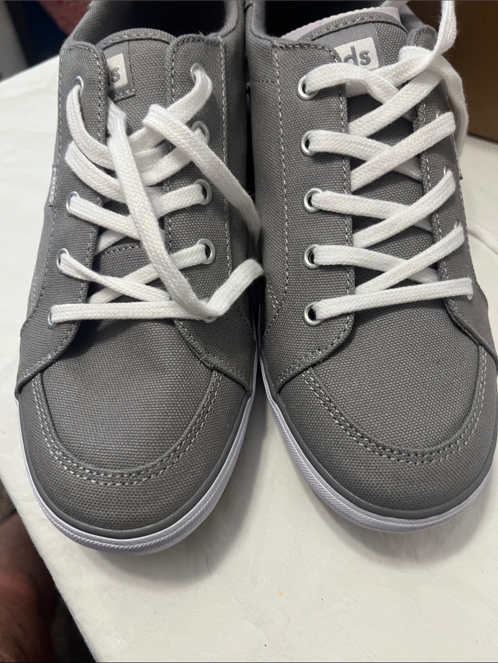 Keds Gray Canvas Low-Top Sneakers new in box - Picture 5 of 7